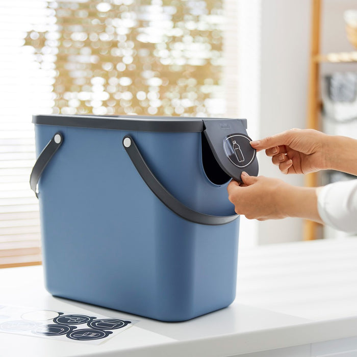 WASTE BIN SEPARATE COLLECTION 25L BLUE ROTHO ALBULA