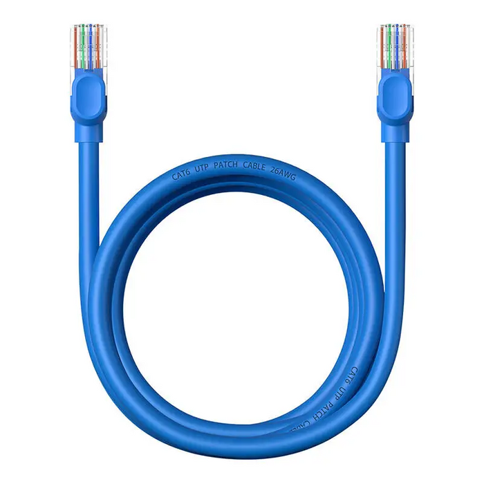 Round Cable Baseus Ethernet RJ45 Cat.6 2m (blue) - Network cables<<<Cables<<<IT Accessories<<<InnproXML
