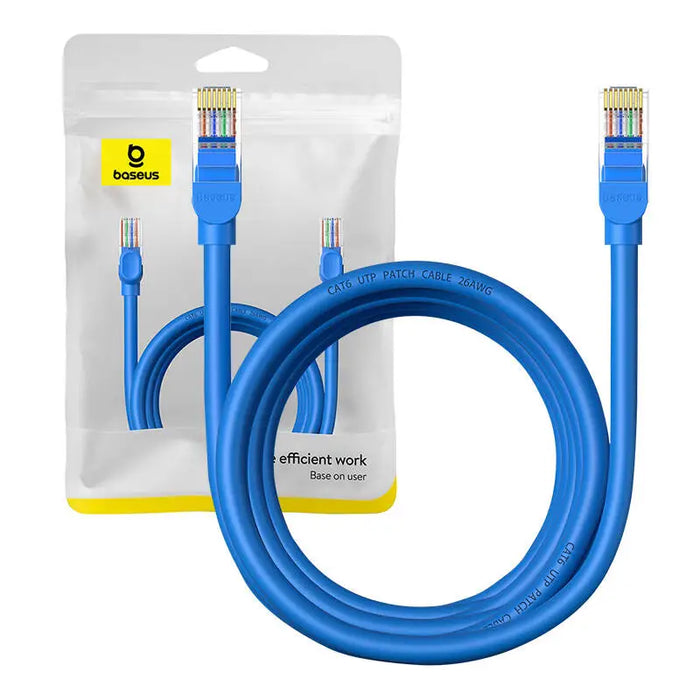 Round Cable Baseus Ethernet RJ45 Cat.6 3m (blue) - Network cables<<<Cables<<<IT Accessories<<<InnproXML&&&Network