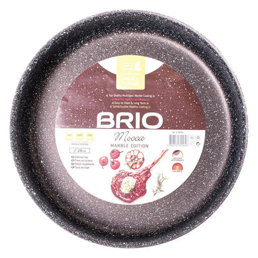 ROUND TRAY 28CM BRIO MOCCA MARBLE - Съдове за готвене<<<Домашни потреби<<<Кухня<<<Praktiker