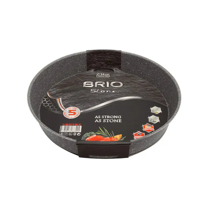 ROUND TRAY 34CM WITH NON-STICK COATING BRIO BRIO STONE - Съдове за готвене<<<Домашни потреби<<<Кухня<<<Praktiker