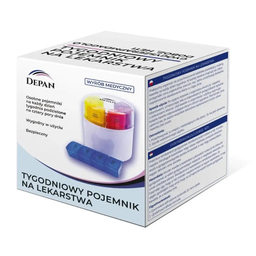 Round weekly medicine container 4 pores - Containers and cases for medicinesPCO-PKL<<<Everyday aidsPCO<<<ActionPL