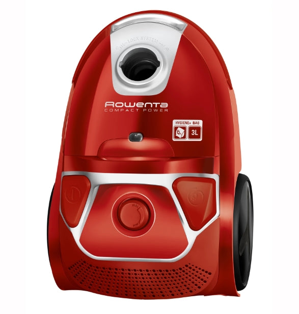 Rowenta RO3953EA, Compact Power parquet ACAA, 75db, H+ bag, SPA upgrade suction head, TTM + XL with brush, parquet + crevice tool 2 in 1 + upholstery nozzle, color red
