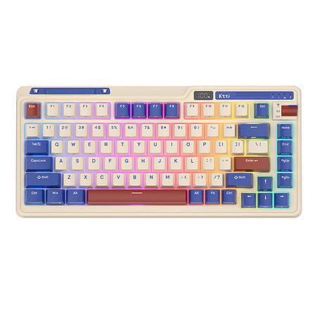 Royal Kludge KZZI K75 pro RGB wireless mechanical keyboard Moment Switch (retro blue) (QWERTY)