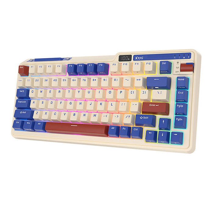 Royal Kludge KZZI K75 pro RGB wireless mechanical keyboard, Moment Switch (retro blue) (QWERTY)