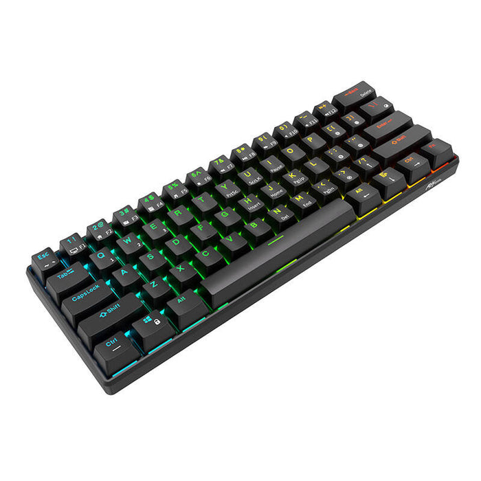 Royal Kludge RK61 RGB mechanical keyboard, red switch (black) (QWERTY)