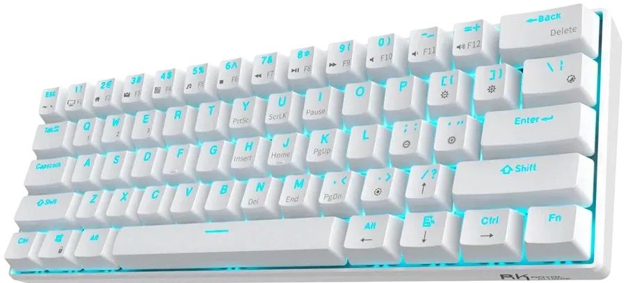 Royal Kludge RK61 RGB mechanical keyboard, red switch (white) (QWERTY)