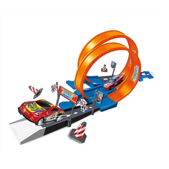 RS TOYS DOUBLE TRACK WITH LOOPINGS