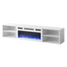 RTV cabinet POLO 180x33x39 white + fireplace white - TV cabinets made of furniture boardSTV-ZPM<<<TV