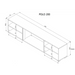 RTV cabinet POLO 180x33x39 white + fireplace white - TV cabinets made of furniture boardSTV-ZPM<<<TV