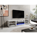 RTV cabinet POLO 180x33x39 white + fireplace white - TV cabinets made of furniture boardSTV-ZPM<<<TV