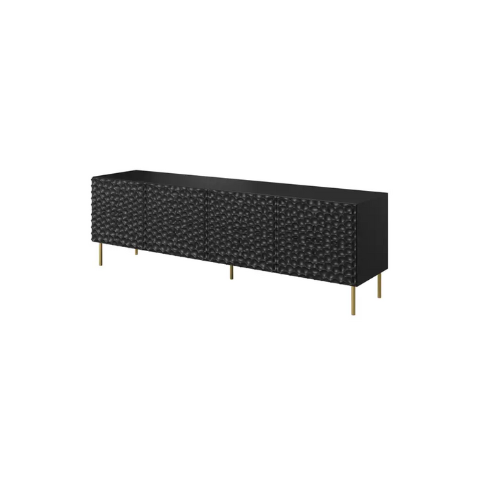 RTV HOLE cabinet 190x40.5x59.5 cm matte black - TV cabinets made of furniture boardSTV-ZPM<<<TV cabinetsSTV<<<ActionPL