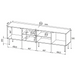 RTV HOLE cabinet 190x40.5x59.5 cm white matt - TV cabinets made of furniture boardSTV-ZPM<<<TV cabinetsSTV<<<ActionPL