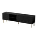 RTV JUNGLE cabinet 190x40.5x59.5 black matt + golden legs - TV cabinets made of furniture boardSTV-ZPM<<<TV