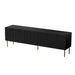 RTV JUNGLE cabinet 190x40.5x59.5 black matt + golden legs - TV cabinets made of furniture boardSTV-ZPM<<<TV