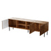 RTV JUNGLE cabinet 190x40.5x59.5 oak wotan + black legs - TV cabinets made of furniture boardSTV-ZPM<<<TV