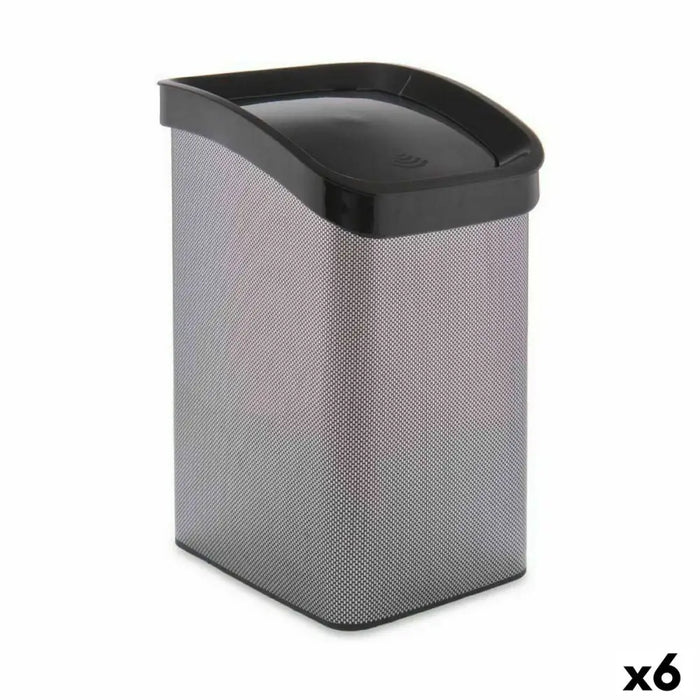 Rubbish bin Berilo Dark grey Plastic 12 L Tipper truck (6 Units) - Почистване Прахосмукачки И Гладене<<<Дом