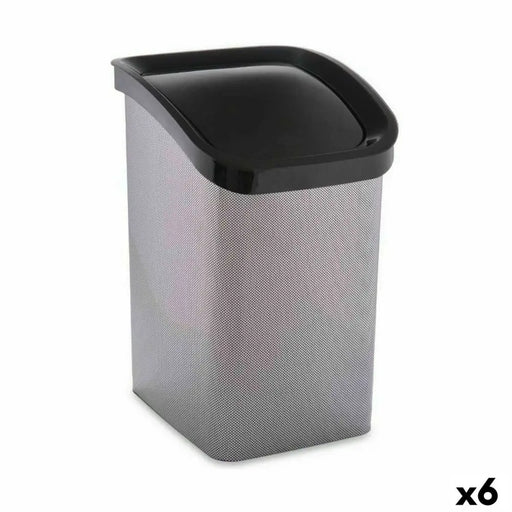 Rubbish bin Berilo Dark grey Plastic 23 L Tipper truck (6 Units) - Почистване Прахосмукачки И Гладене<<<Дом