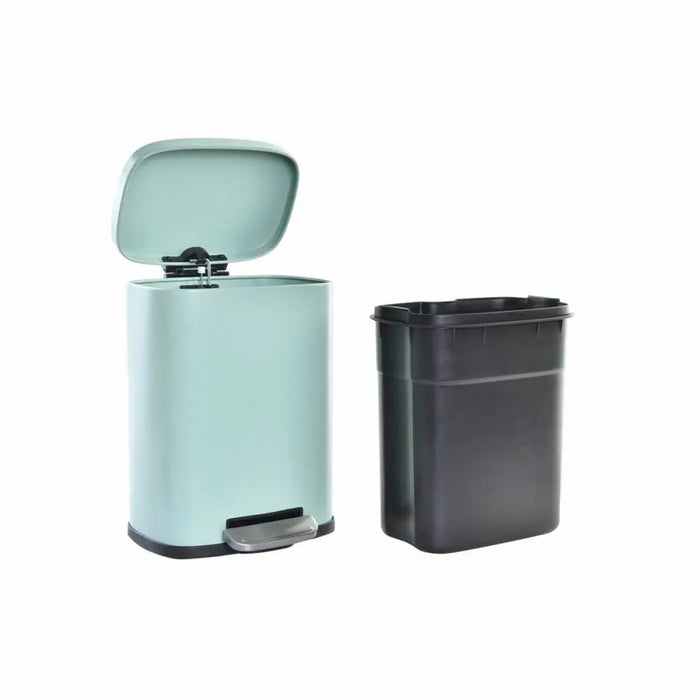 Rubbish Bin DKD Home Decor Mint Matt 21 x 15 x 29,5 cm Metal 5 L Basic - Почистване Прахосмукачки И Гладене<<<Дом