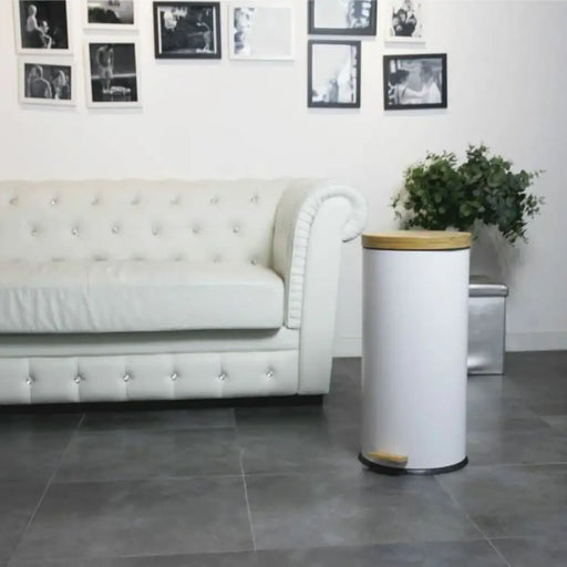 Rubbish Bin Kitchen Move White 30 L - Почистване Прахосмукачки И Гладене<<<Дом Градина<<<BigBuy&&&Други продукти за