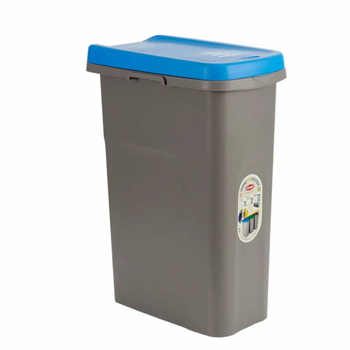 Rubbish bin Stefanplast Blue Grey Plastic 25 L (6 Units) - Почистване Прахосмукачки И Гладене<<<Дом