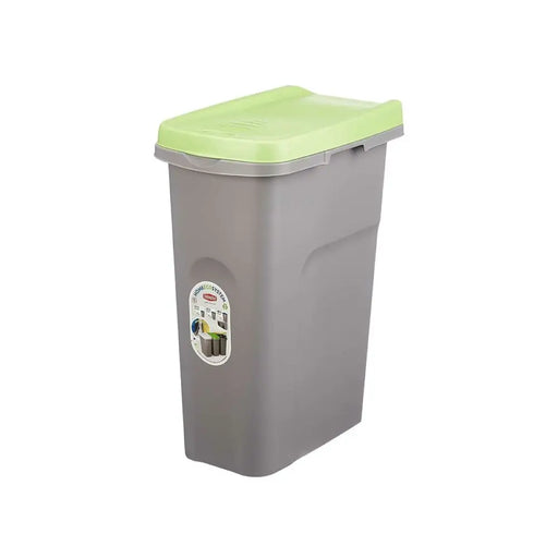 Rubbish bin Stefanplast Green Grey Plastic 25 L (6 Units) - Почистване Прахосмукачки И Гладене<<<Дом