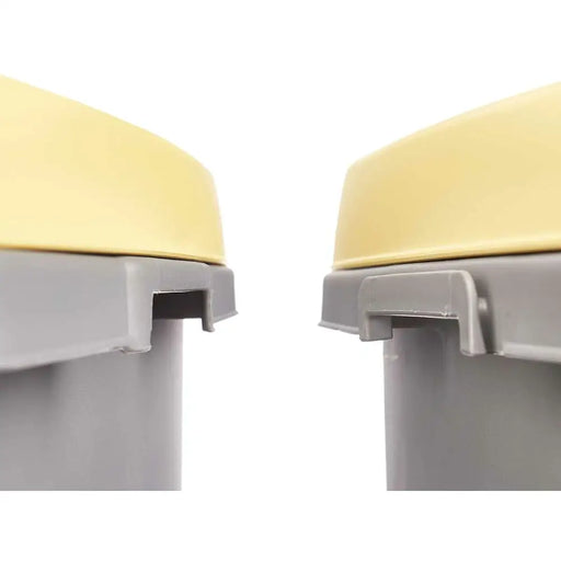 Rubbish bin Stefanplast Yellow Grey Plastic 25 L (6 Units) - Почистване Прахосмукачки И Гладене<<<Дом