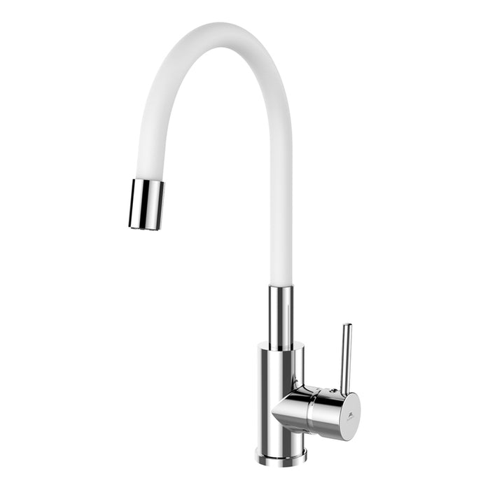 KITCHEN MIXER WITH MOVABLE ARM RUBINETA TWISTER -33 WHITE