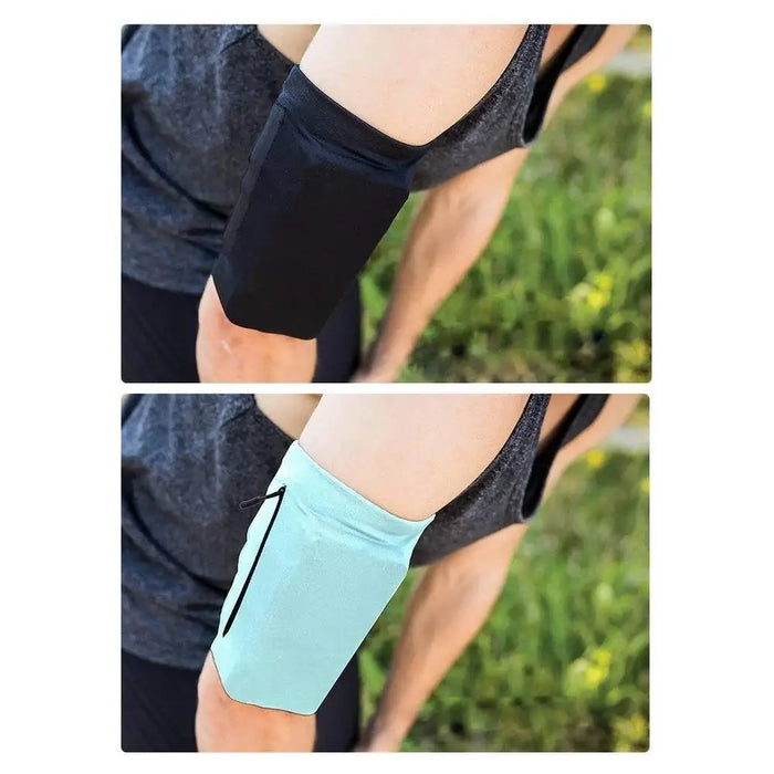 Running armband phone armband L blue - Sport products<<<HurtelXML