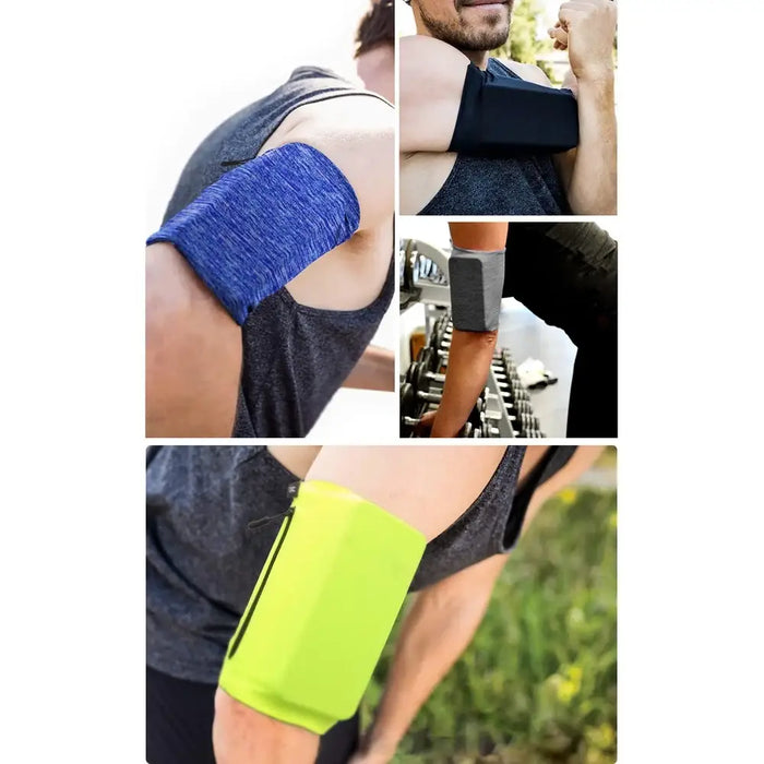 Running armband phone armband XL blue - Sport products<<<HurtelXML