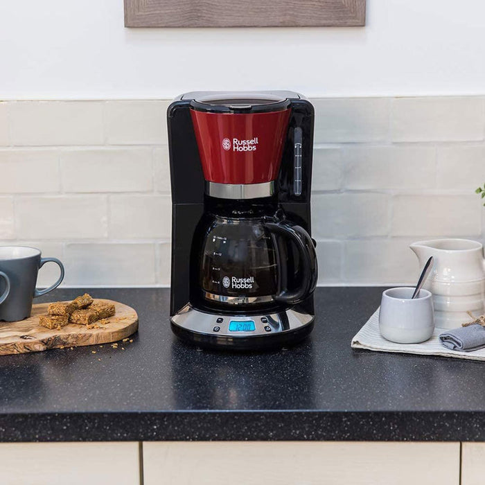 Coffee machine RUSSELL HOBBS 24031-56 BLACK/RED, TIMER, 1100.00 W