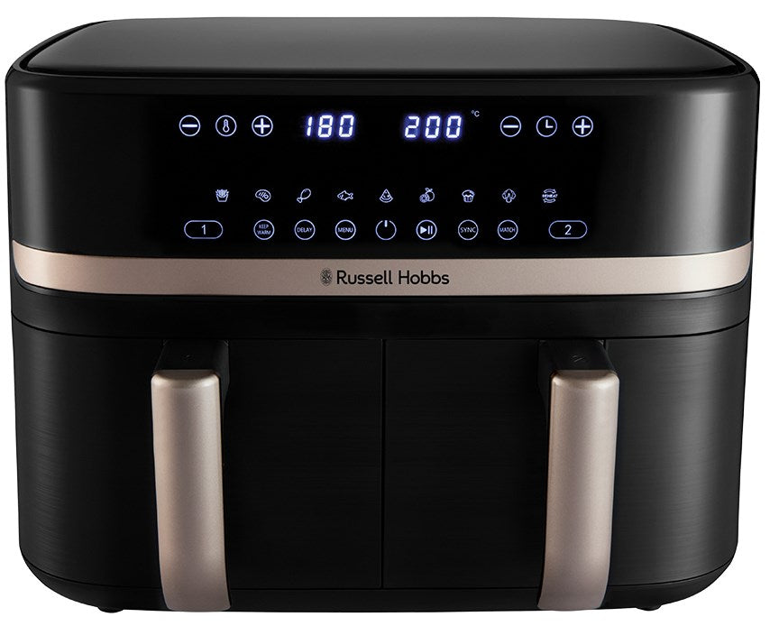Russell Hobbs Air Fryer Dual 9 L Freestanding 2800 W Black