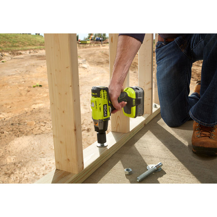 RYOBI R18IW3-120S CORDLESS IMPACT WRENCH 18 V, 400.00 nm, NUMBER OF BATTERIES 1, BATTERY CAPACITY 2.00 Ah