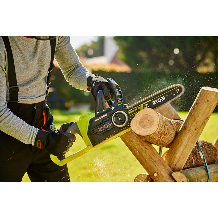 BATTERY BRUSHLESS CHAIN SAW RYOBI OCS1830 18 V, WITHOUT BATTERY AND CHARGER, BAR LENGTH 30.00 cm