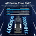 S/FTP Category 8 Rigid Network Cable Vention IKPBG Cat.8 Black 1,5 m - Компютър Кабели и адаптери<<<Компютри|