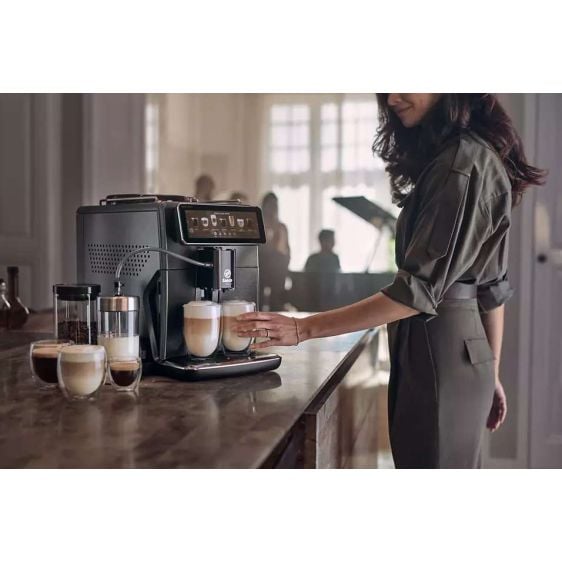 Coffee machine SAECO Xelsis Suprema SM8889/00 XELSIS SUPREMA 1700.00 ml, AUTOMATIC CAPPUCCINO SYSTEM, 15.00 bar, GROUND COFFEE OPTION, BLACK