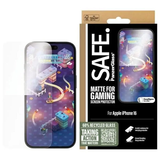 SAFE by PanzerGlass iPhone 16 6.1’’ Gaming Screen Protector Ultra-Wide Fit SAFE95886 - Cell phone tempered