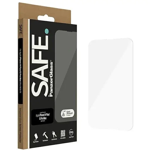 SAFE by PanzerGlass Ultra-Wide Fit Tempered Glass for iPhone 14 Plus / 13 Pro Max - Cell phone tempered