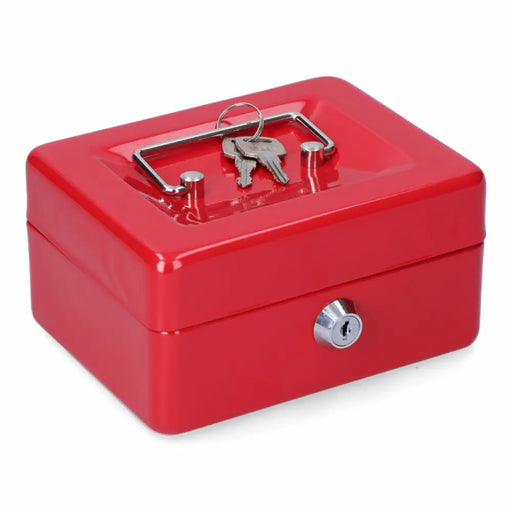 Safe-deposit box Micel CFC09 M13392 Red Steel 15,2 x 11,8 x 8 cm - Сигурност Удома<<<Дом Градина<<<BigBuy&&&Системи за