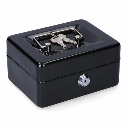 Safe-deposit box Micel CFC09 M13393 Black Steel 15,2 x 11,8 x 8 cm - Сигурност Удома<<<Дом Градина<<<BigBuy&&&Системи