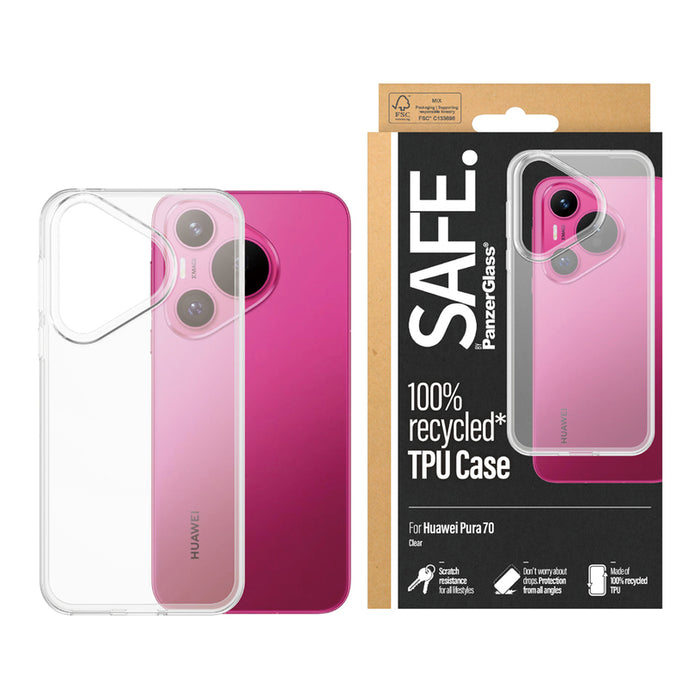 CASE SAFE HUAWEI PURA 70 CLEAR CASE