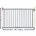 Safety barrier Dreambaby ARIZONA 112 cm - Сигурност Удома<<<Дом Градина<<<BigBuy&&&Системи за сигурност<<<Сигурност