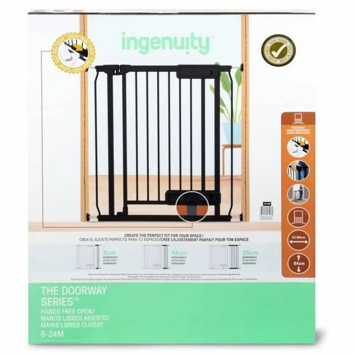 Safety barrier Ingenuity Black 73-80 cm - Сигурност Удома<<<Дом Градина<<<BigBuy&&&Системи за сигурност<<<Сигурност