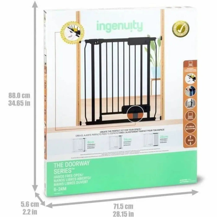 Safety barrier Ingenuity Black 73-80 cm - Сигурност Удома<<<Дом Градина<<<BigBuy&&&Системи за сигурност<<<Сигурност