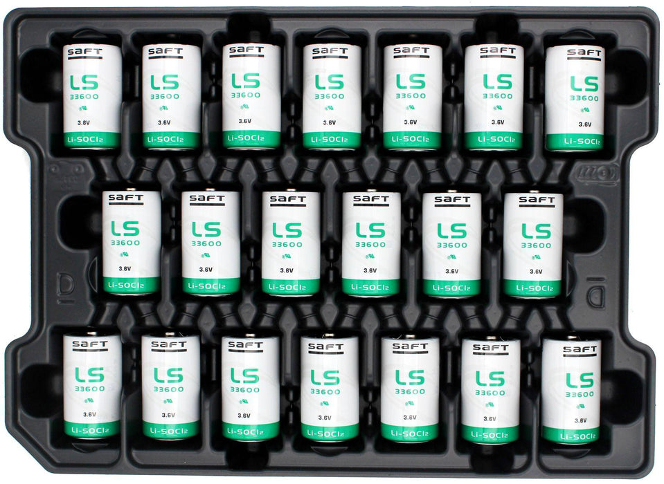 Lithium thionyl chloride battery SAFT LSH20, LS33600 3.6V R20 17Ah STD /with bud/