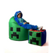 Sako bag pouffe Minecraft green XXL 110 x 90 cm - Poufs for children/youthPUF-DZI<<<Poufs and footrestsPUF<<<ActionPL
