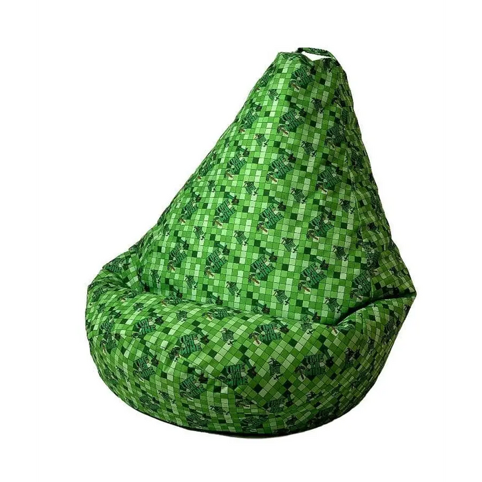 Sako bag pouffe Pear print Minecraft XL 130 x 90 cm - Sako poufsPUF-SAK<<<Poufs and footrestsPUF<<<ActionPL