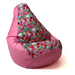 Sako bag pouffe pear print pink fairy L 105 x 80 cm - Sako poufsPUF-SAK<<<Poufs and footrestsPUF<<<ActionPL