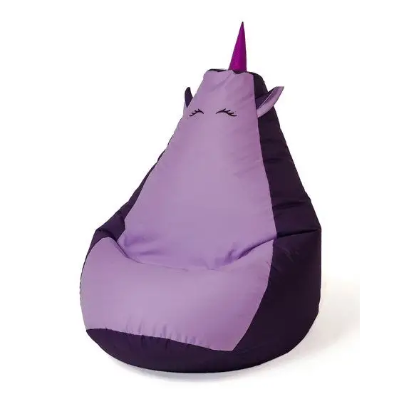 Sako bag pouffe Unicorn purple-light purple L 105 x 80 cm - Poufs for children/youthPUF-DZI<<<Poufs