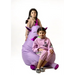 Sako bag pouffe Unicorn with mouth purple L 105 x 80 cm - Poufs for children/youthPUF-DZI<<<Poufs